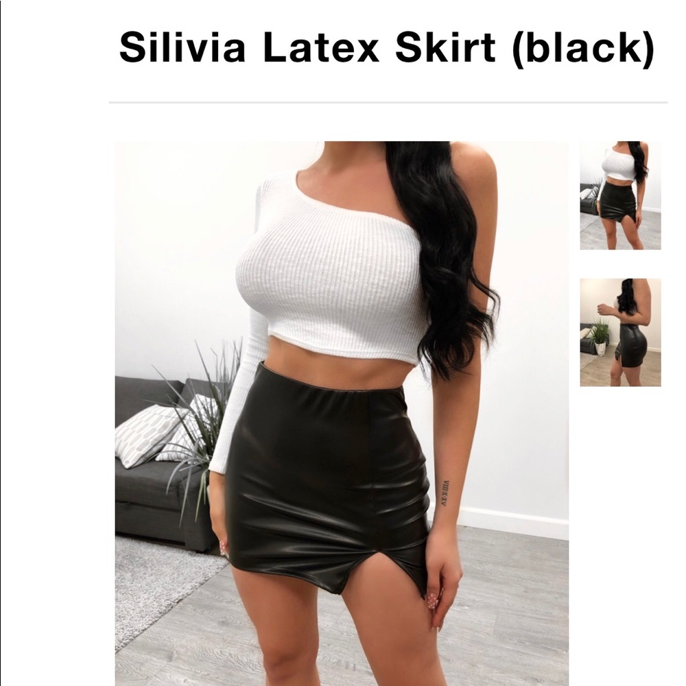 Laura’s Boutique Latex Black Skirt